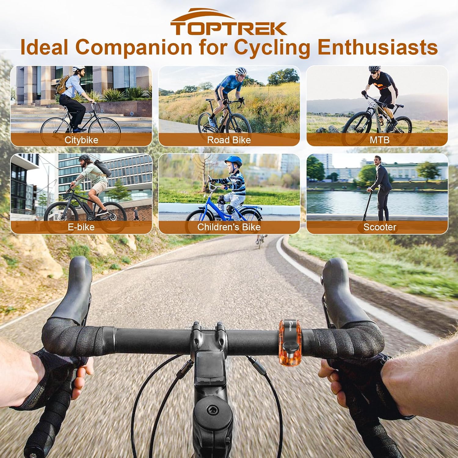 Thumbnail 6 de Toptrek 110dB Bike Bell, 2025
