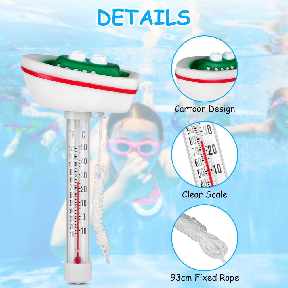 Thumbnail 3 de OFFCUP Schwimmendes Poolthermometer mit Wassertemperatur-Sensor (10 bis 120 °F / -10 bis 50 °C)