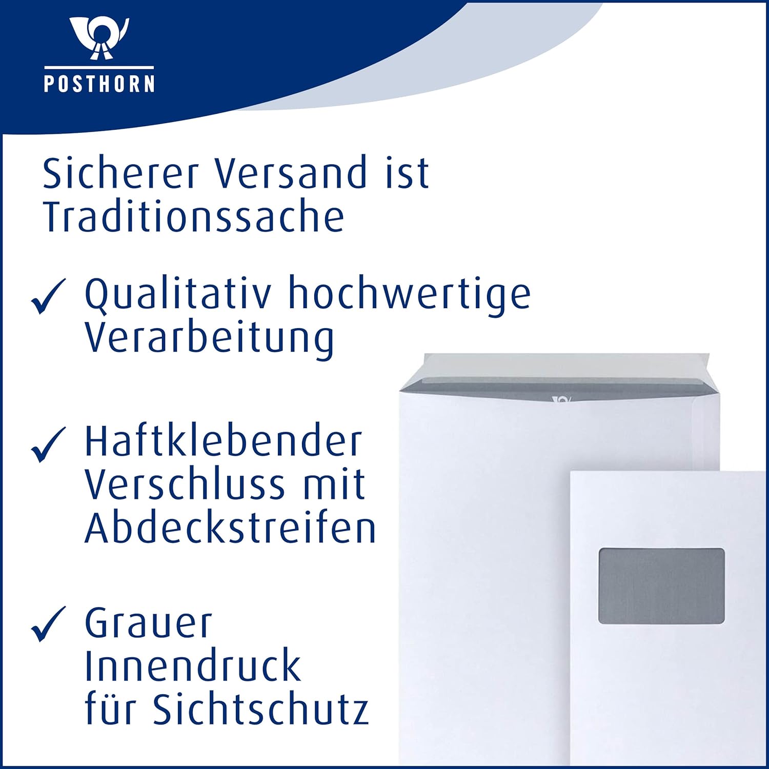 Thumbnail 2 de POSTHORN Versandtaschen C4 250 Stück 📦