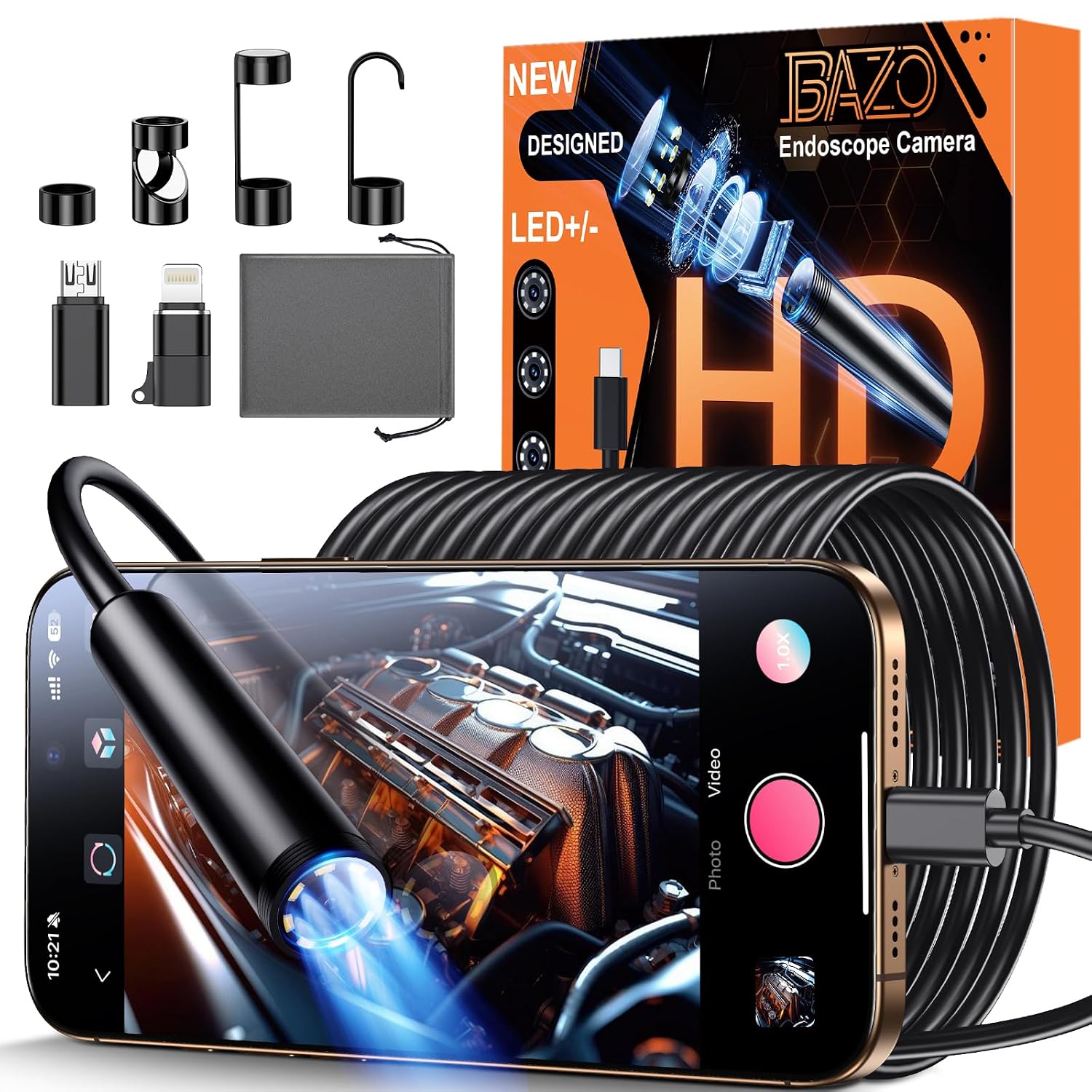 Detalle de BAZO Endoscope Camera 18.04ft