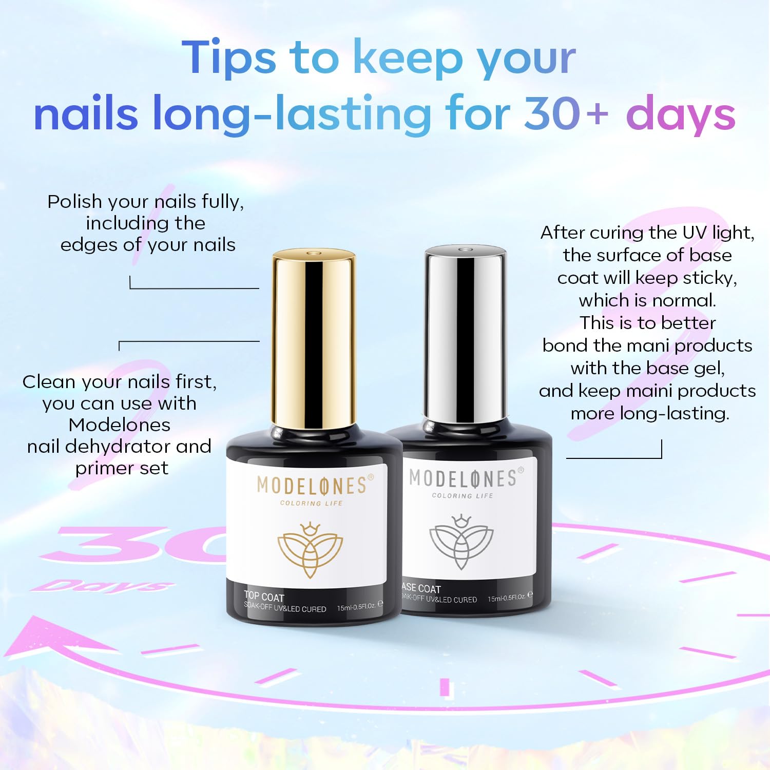 Thumbnail 5 de modelones Gel Top Coat 15 ml Super Shiny