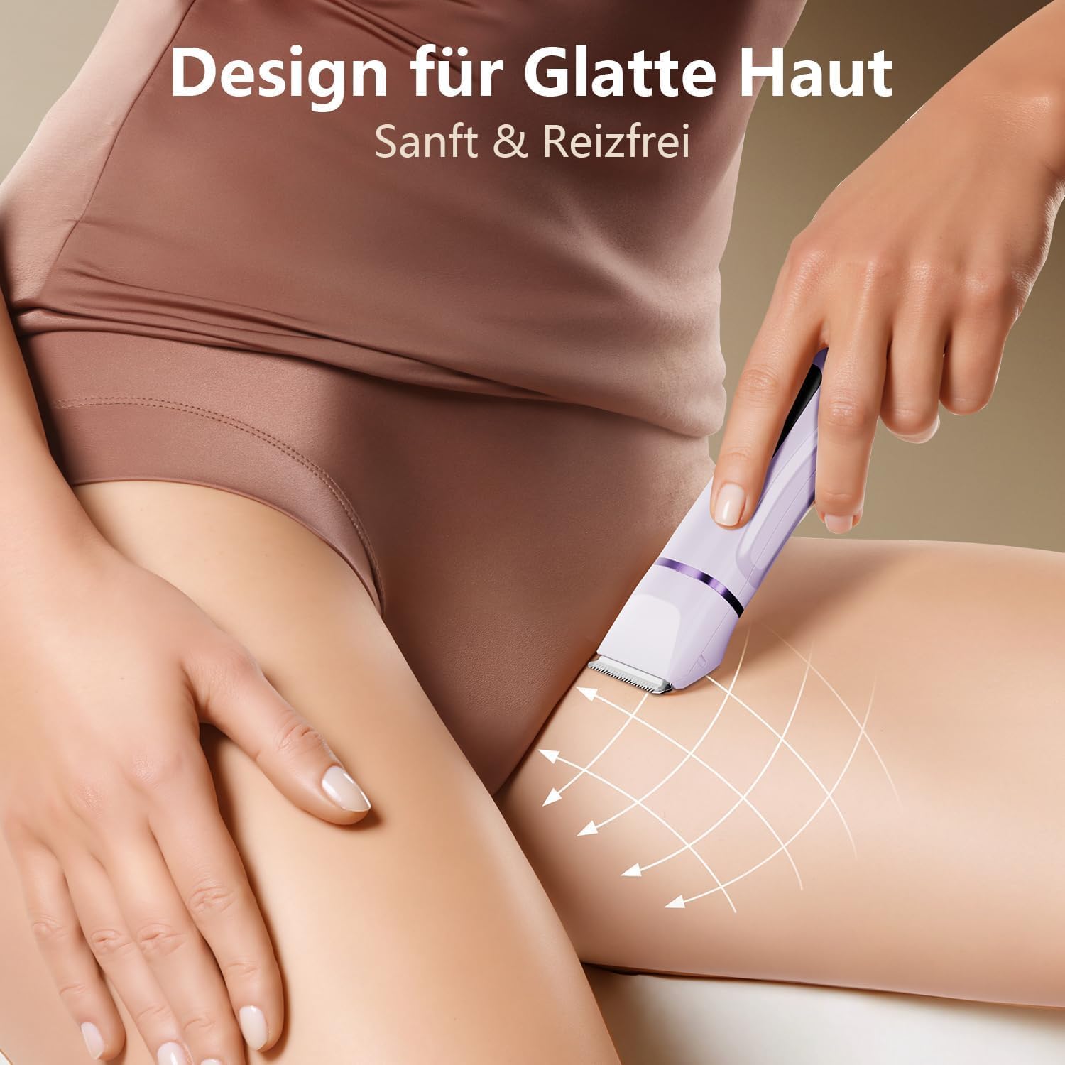 Detalle 2 de Intimrasierer für Frauen – 2-in-1 Elektrischer Damenrasierer mit Präzisions-Trimmer, IPX7 wasserdicht