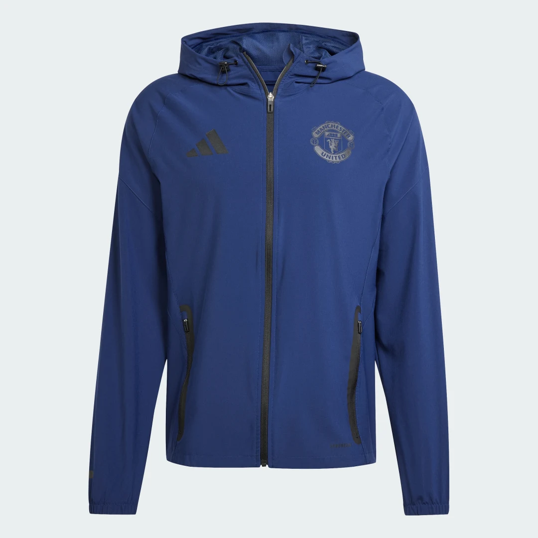 Thumbnail 3 de Adidas Manchester United Tiro 25 Competition Vis Tech Travel, chaqueta azul