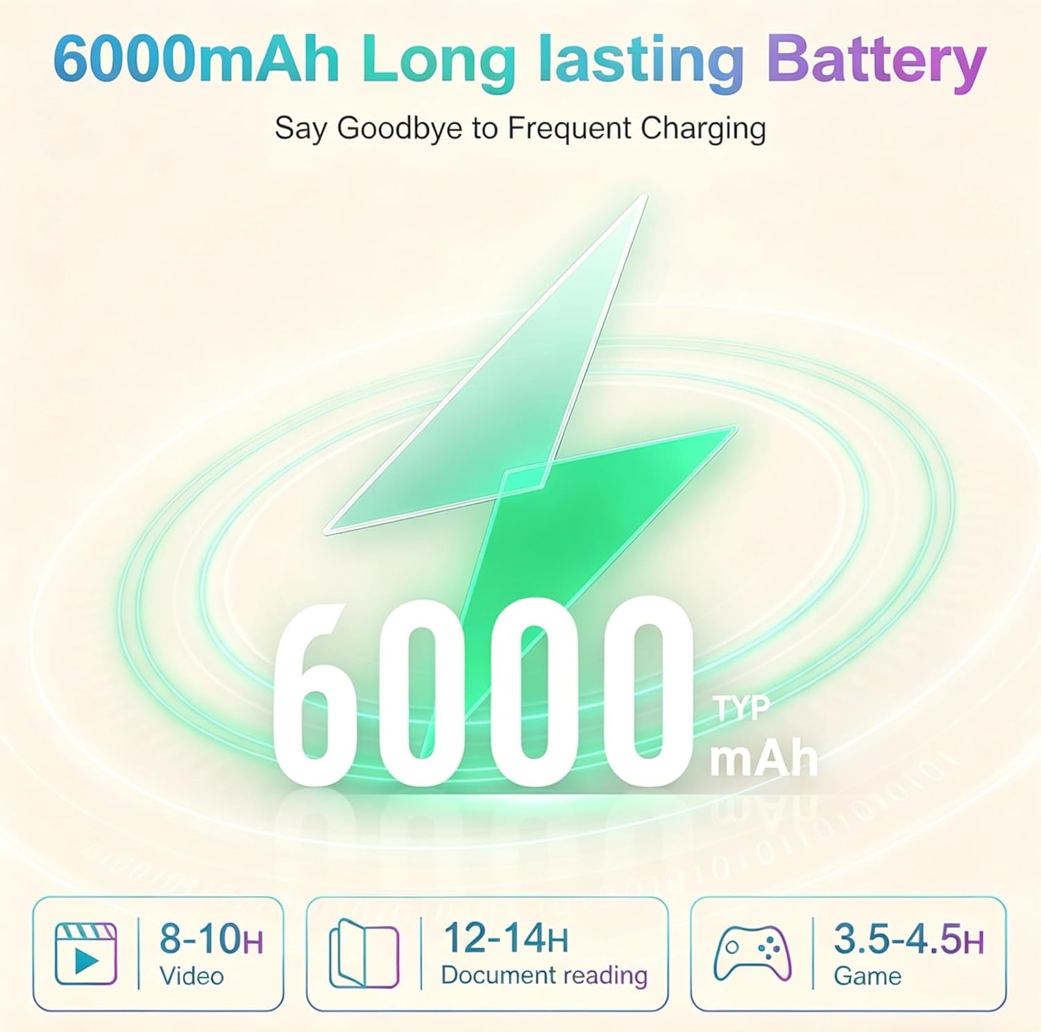 Thumbnail 3 de Jeazans Latest 2026 Upgraded Android 16 10.1-Inch Tablet (IPS HD, Dual Camera, 64GB + up to 1TB Expansion)