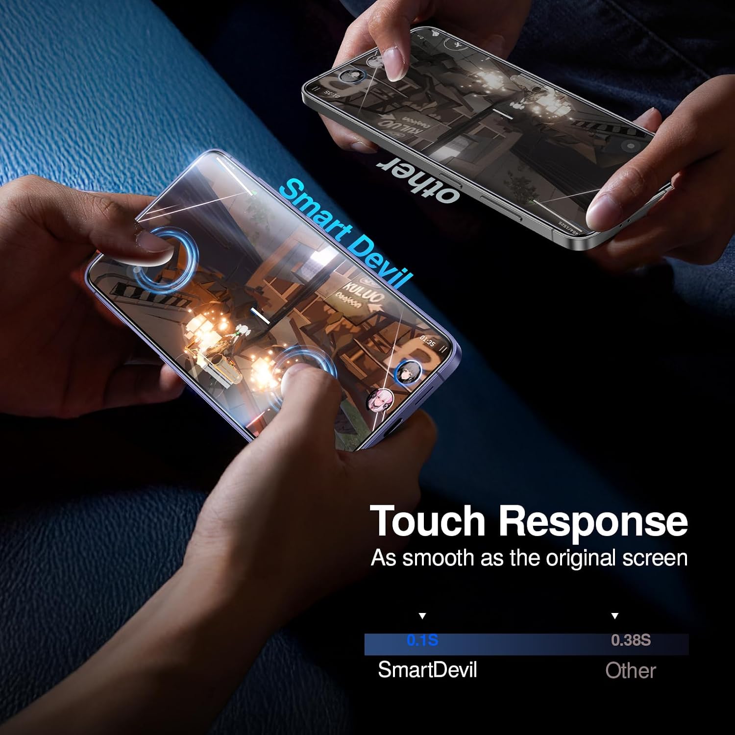 Thumbnail 6 de SMARTDEVIL Screen Protector for Samsung Galaxy S24 Ultra, 3-Pack 9H Tempered Glass