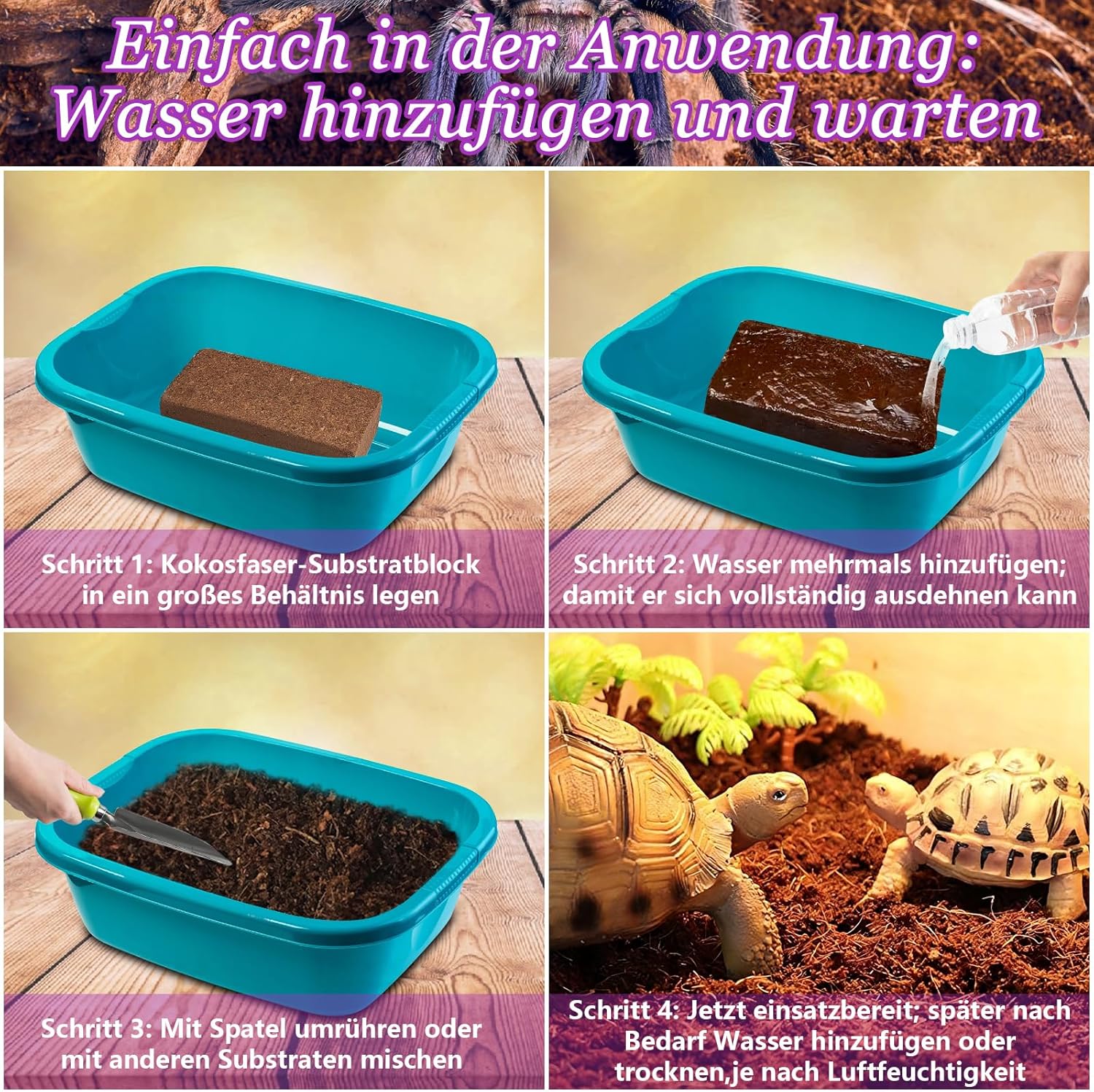 Thumbnail 2 de Kokosfaser-Substrat für Terrarien, 1 Stück