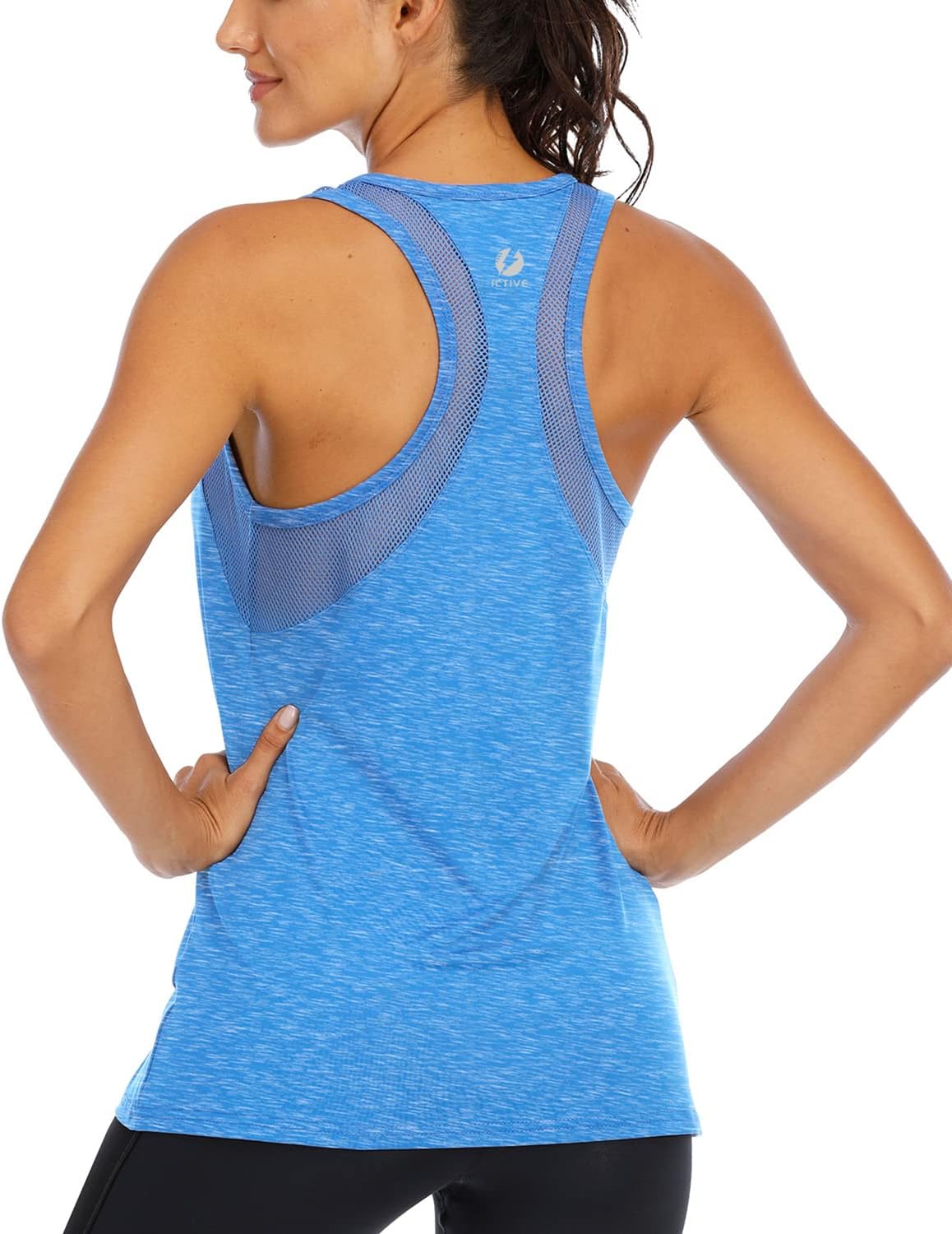 Thumbnail 4 de ICTIVE Débardeur Yoga Femme Ample – Dos nu en maille respirante et conçu pour le sport