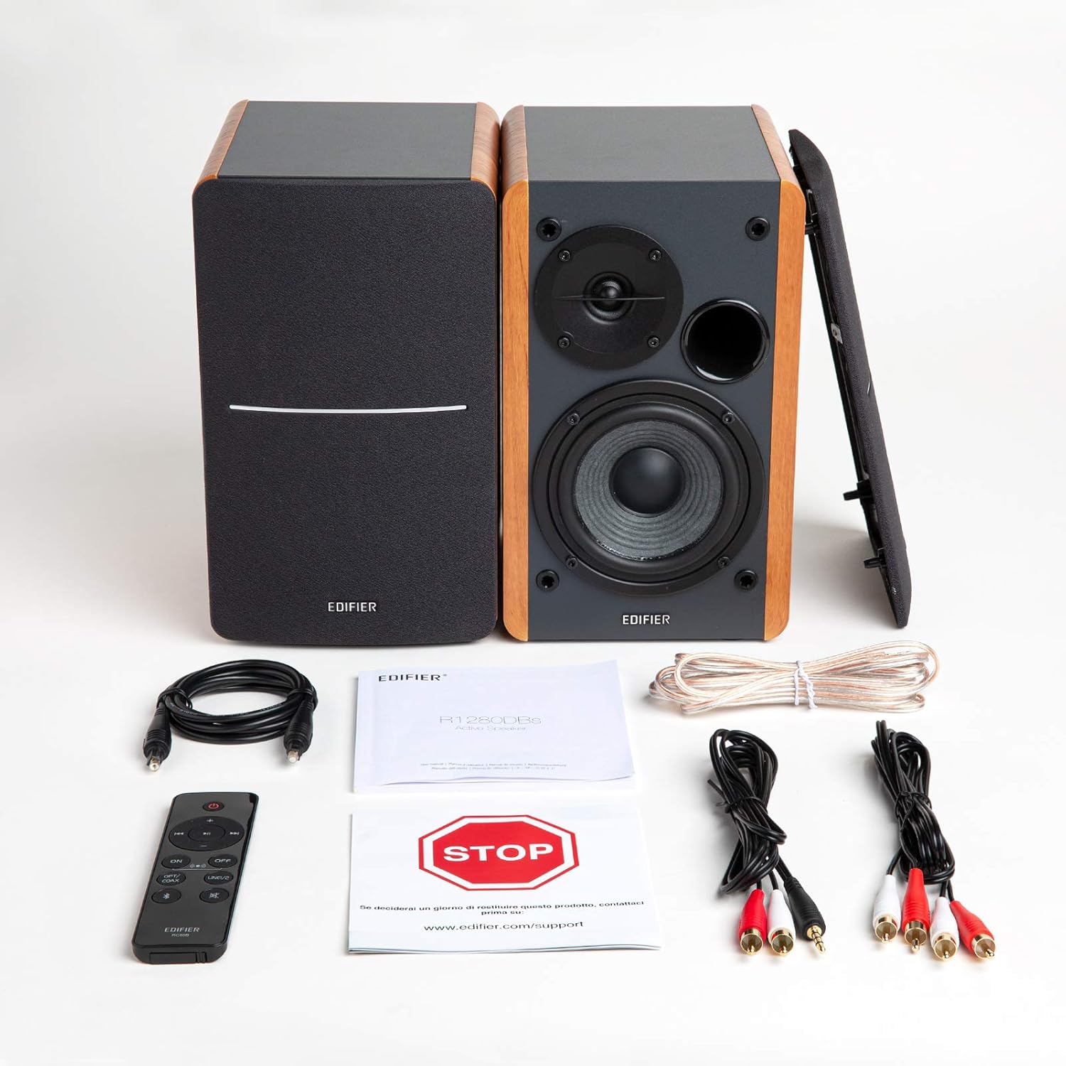 Thumbnail 6 de Edifier R1280DBs Aktive Regal-Lautsprecher – Bluetooth 5.0, optischer Eingang, 42 W RMS