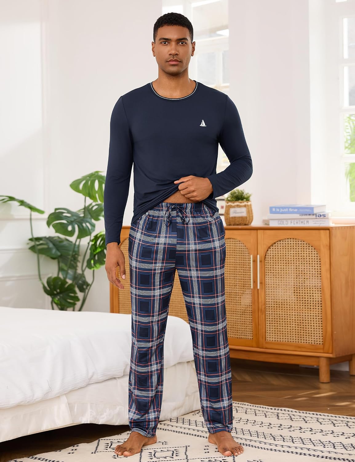 Detalle de Jahetuul Pyjama homme coton hiver