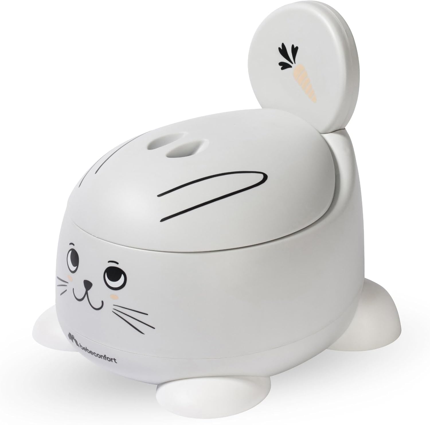 Bebeconfort Pot Bébé Toilette Confort pour 12–36 mois, Lapin (max 20 kg) – Pot enfant ergonomique et antidérapant
