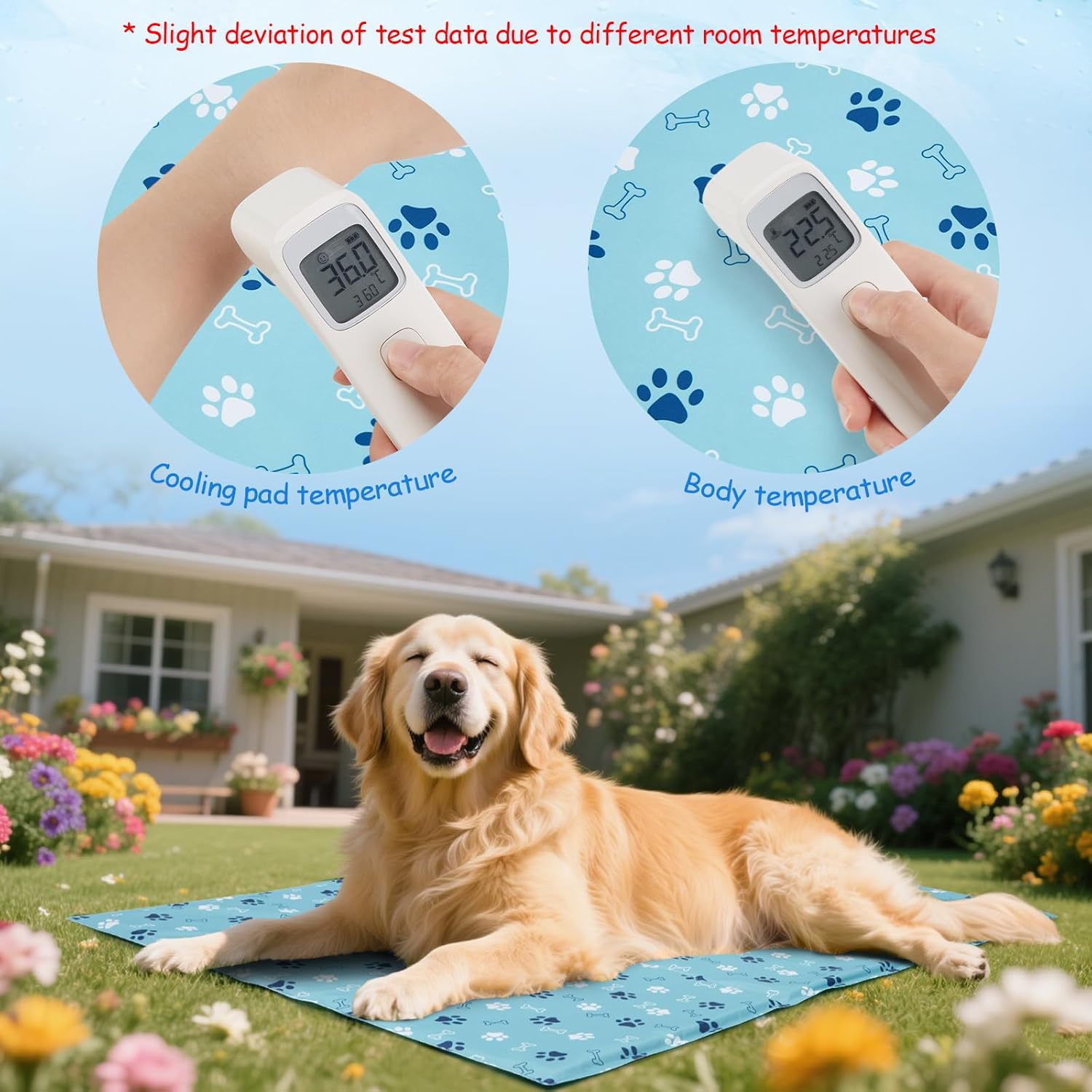 Thumbnail 6 de Ownpets 110x70cm Pet Cool Mat: Water-Filled, Leakproof XXL Cooling Pad