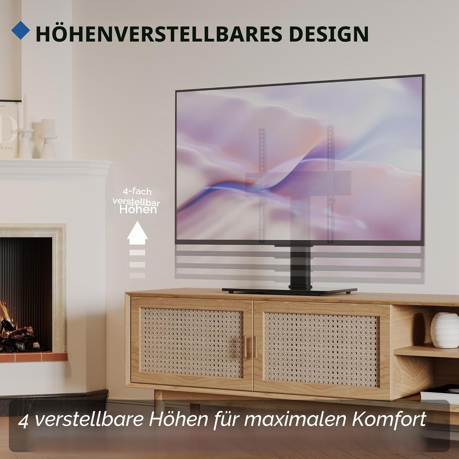 Detalle 2 de Bontec TV Ständer 24–60 Zoll 45KG
