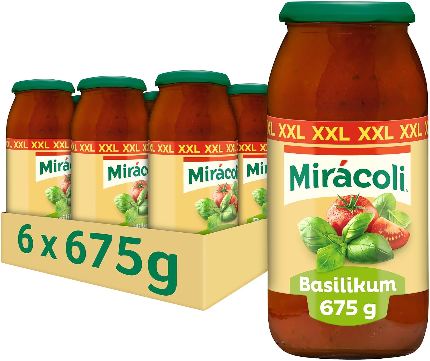Miracoli Saucen Basilikum 6 x 675 g 🍝