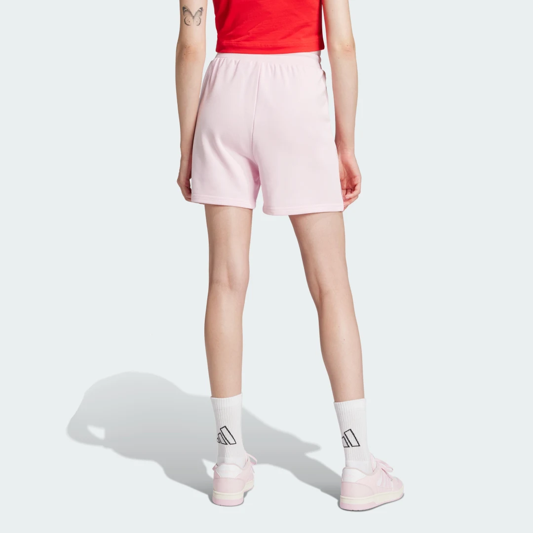 Detalle de Pantalón corto Essentials Color Pop French Terry de Adidas — Rosa
