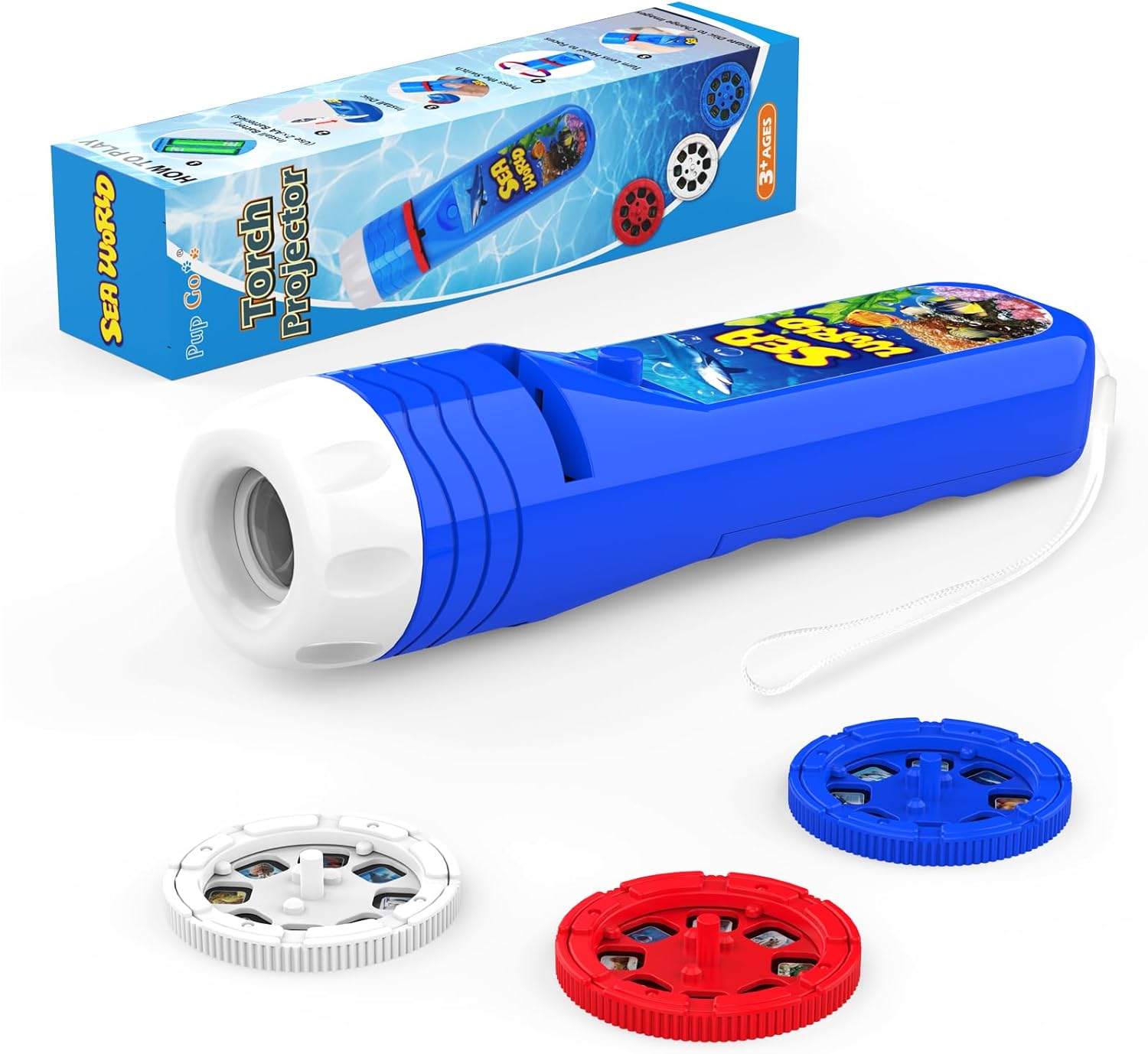 Detalle de Pup Go 2-Pack Wild Animal & Seaworld Torch and Projector for Ages 3–7