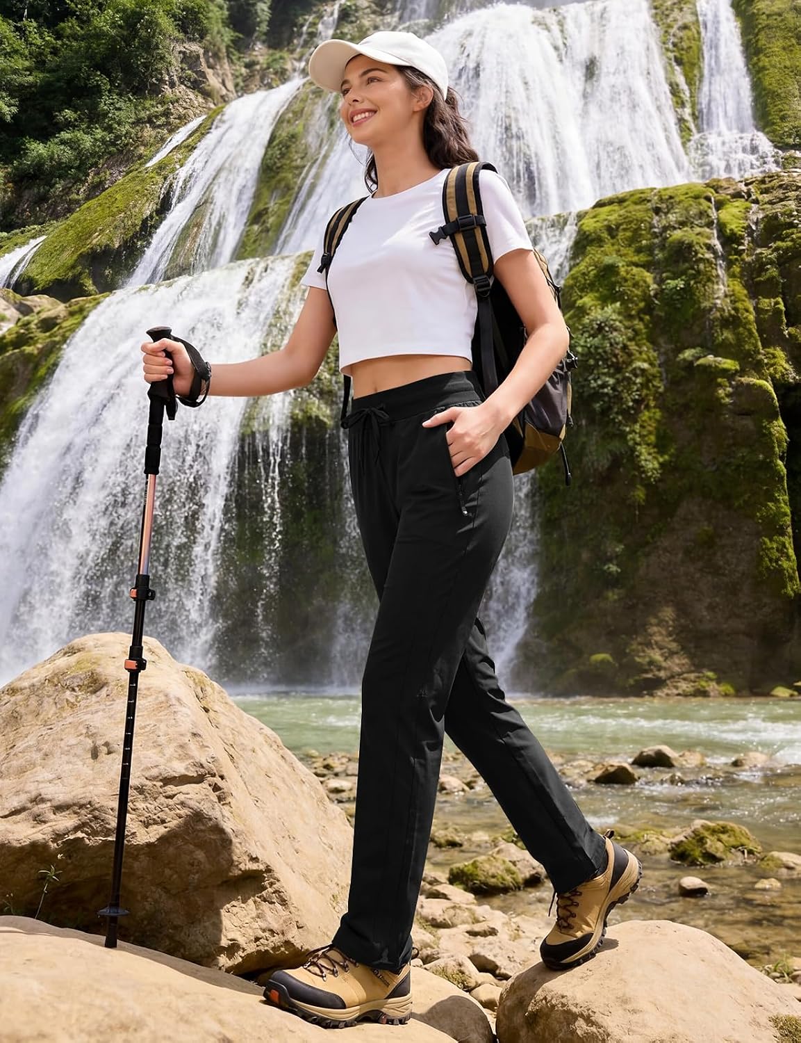 Detalle de TBMPOY Women's Hiking Pants 88% Polyester
