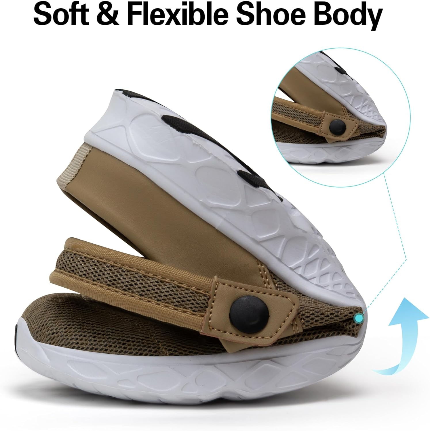 Detalle de SAGUARO Unisex Clogs Sommer Hausschuhe – leichte Gartenschuhe in Braun, EU 36–48