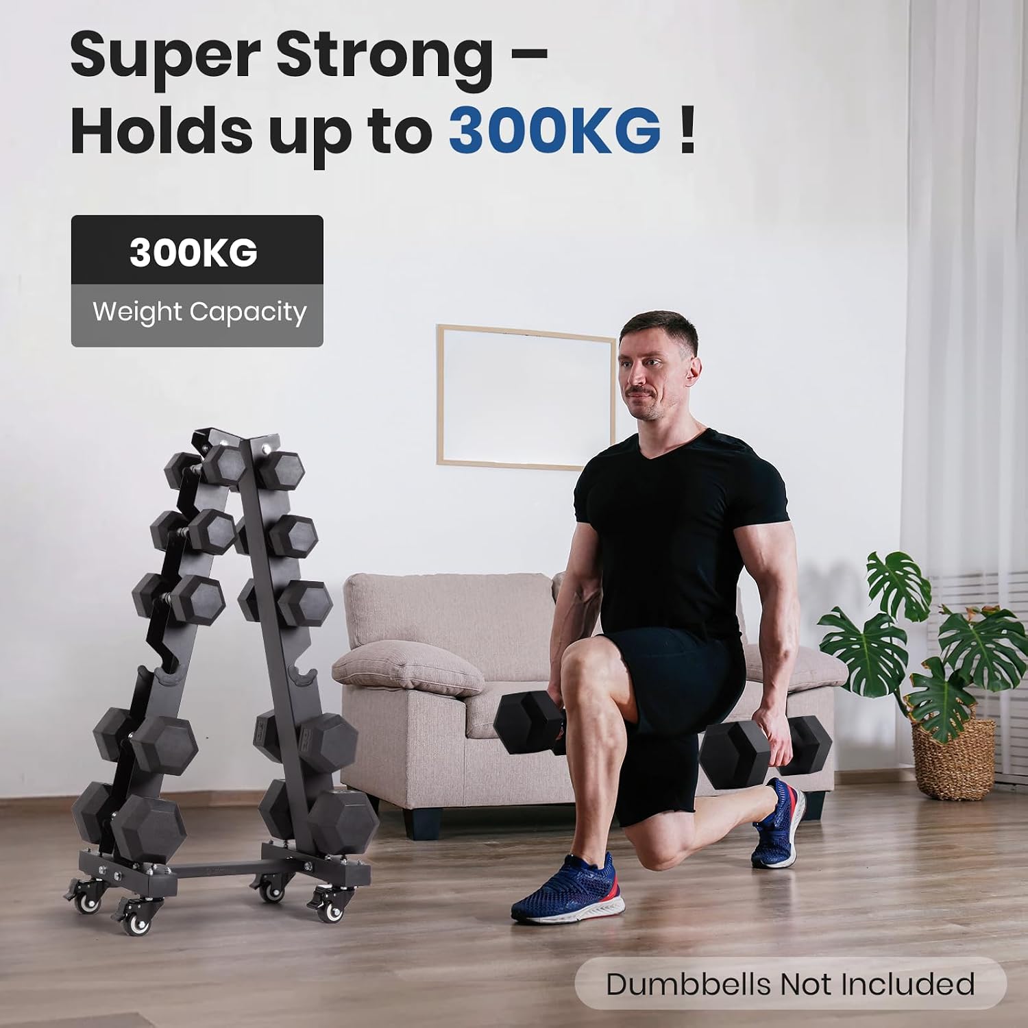 Thumbnail 5 de LIONSCOOL Dumbbell Rack Stand 4-tier 🏋
