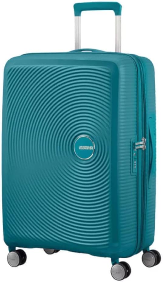 Detalle de American Tourister Soundbox Spinner M Erweiterbar-Koffer (67 cm) – Jade Green
