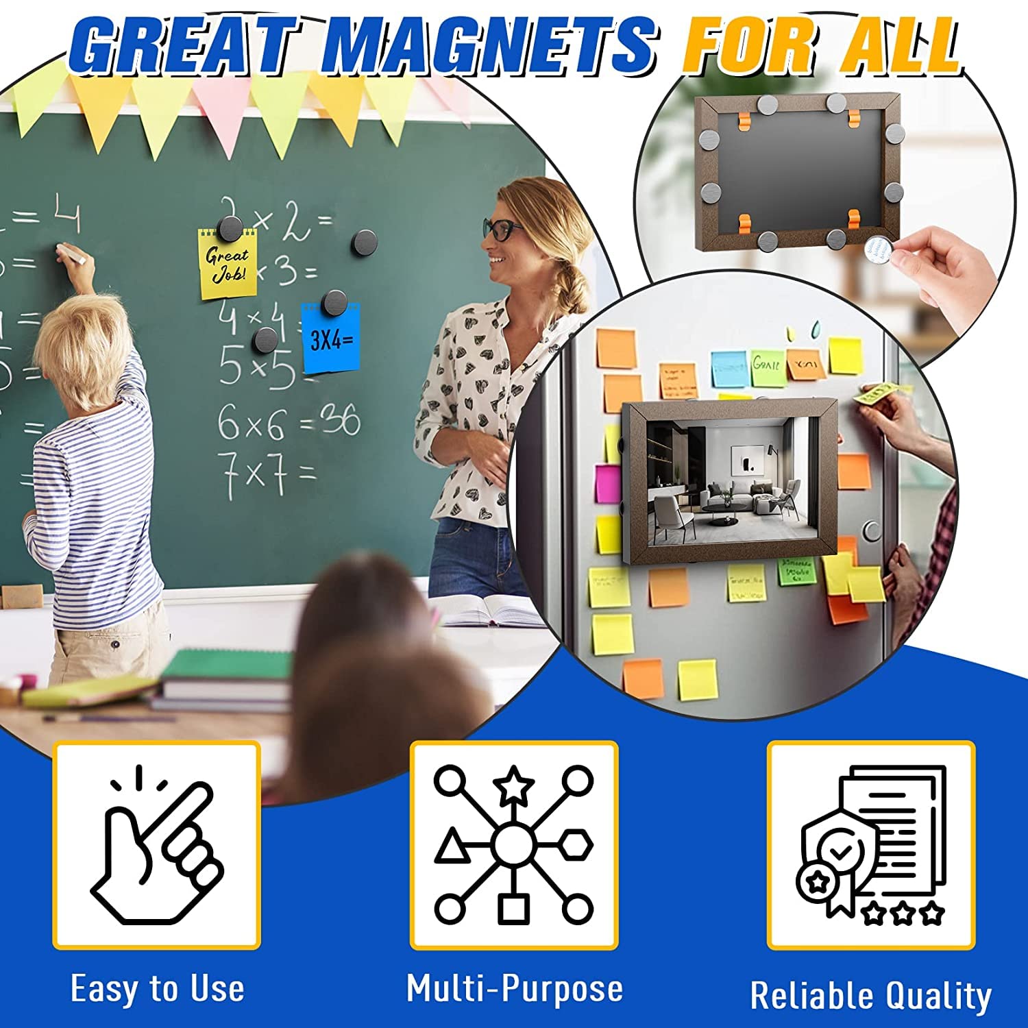 Thumbnail 3 de Grtard 20 Pack Ceramic Disc Magnets 0.71in 🧲