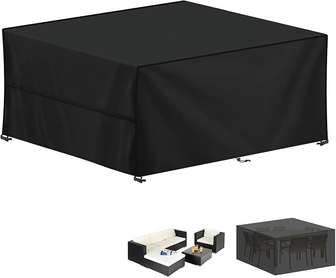 Detalle de LAMUNI Funda para Muebles de Jardín, Impermeable y UV ☂