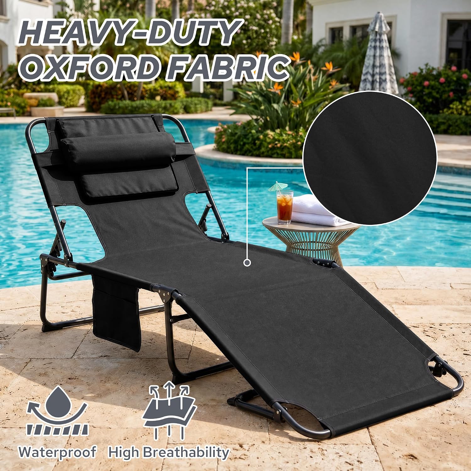 Thumbnail 6 de Ahsuname Tanning Chair with Metal Frame