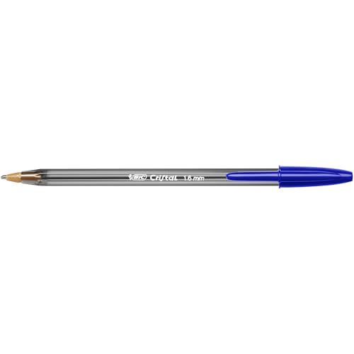Detalle 2 de BIC Cristal Large 1,6 mm Azul — Pack de 50 bolígrafos para la escuela y la oficina