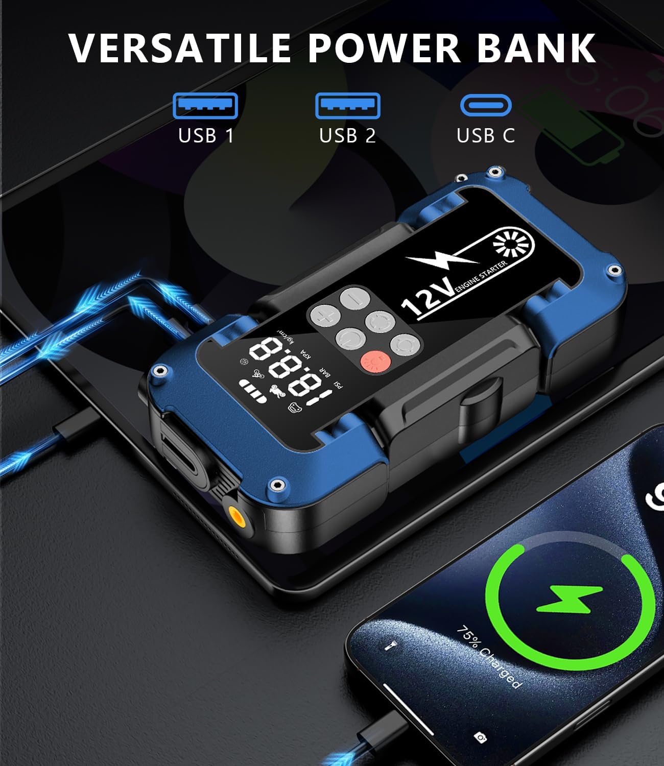 Thumbnail 3 de Starthilfe Powerbank mit 150 PSI Kompressor