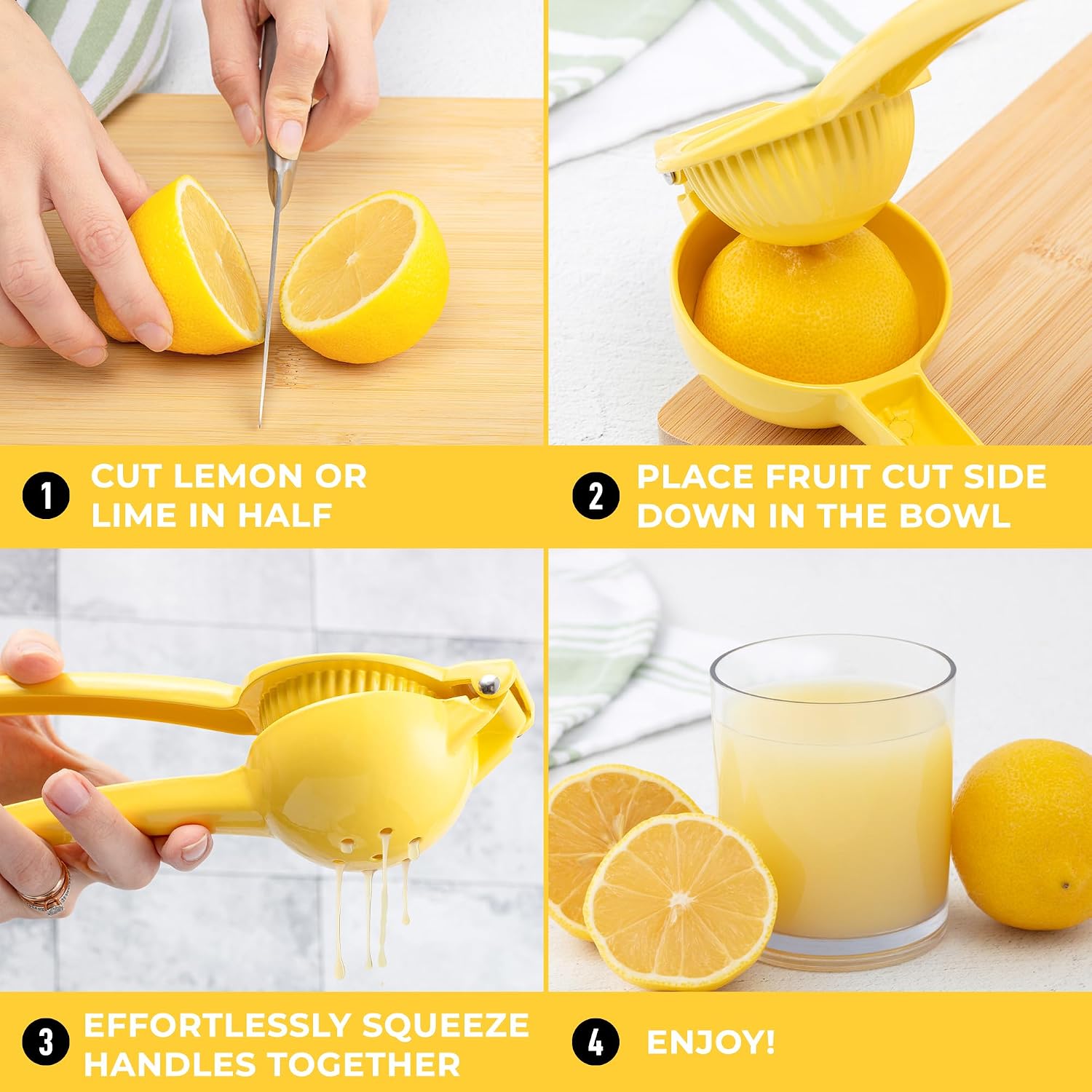 Detalle de Zulay Kitchen Lemon Squeezer, Aluminum