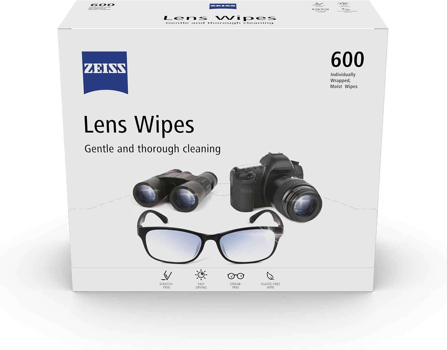 Detalle de ZEISS Lens Wipes 600 count — lens cleaner