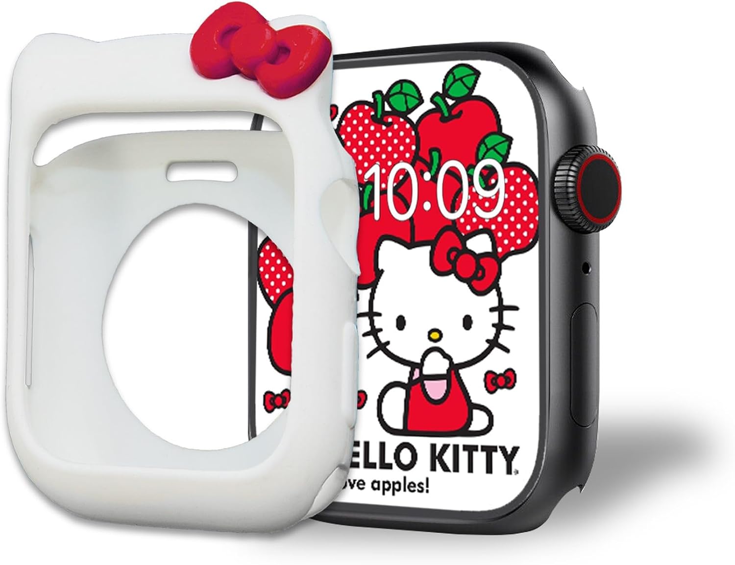 Detalle 2 de Sonix x SANRIO Apple Watchケース ハローキティ ホワイト シリコン製 38/40/41mm対応