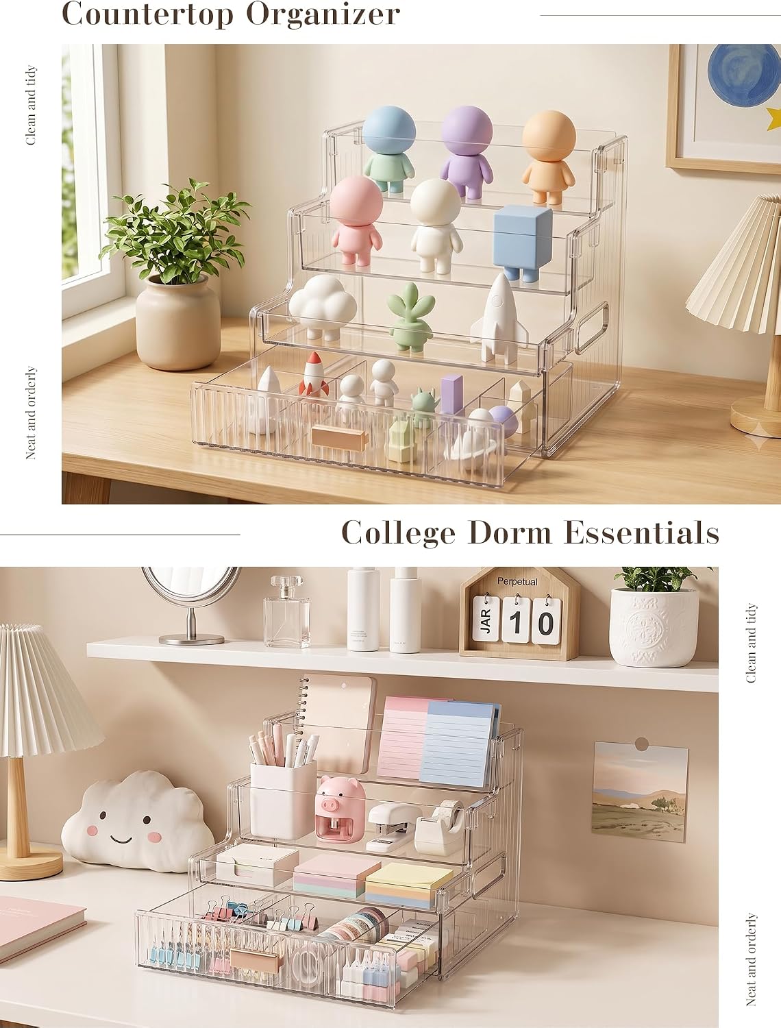 Detalle 2 de Booklov Makeup Organizer, 3-Tier