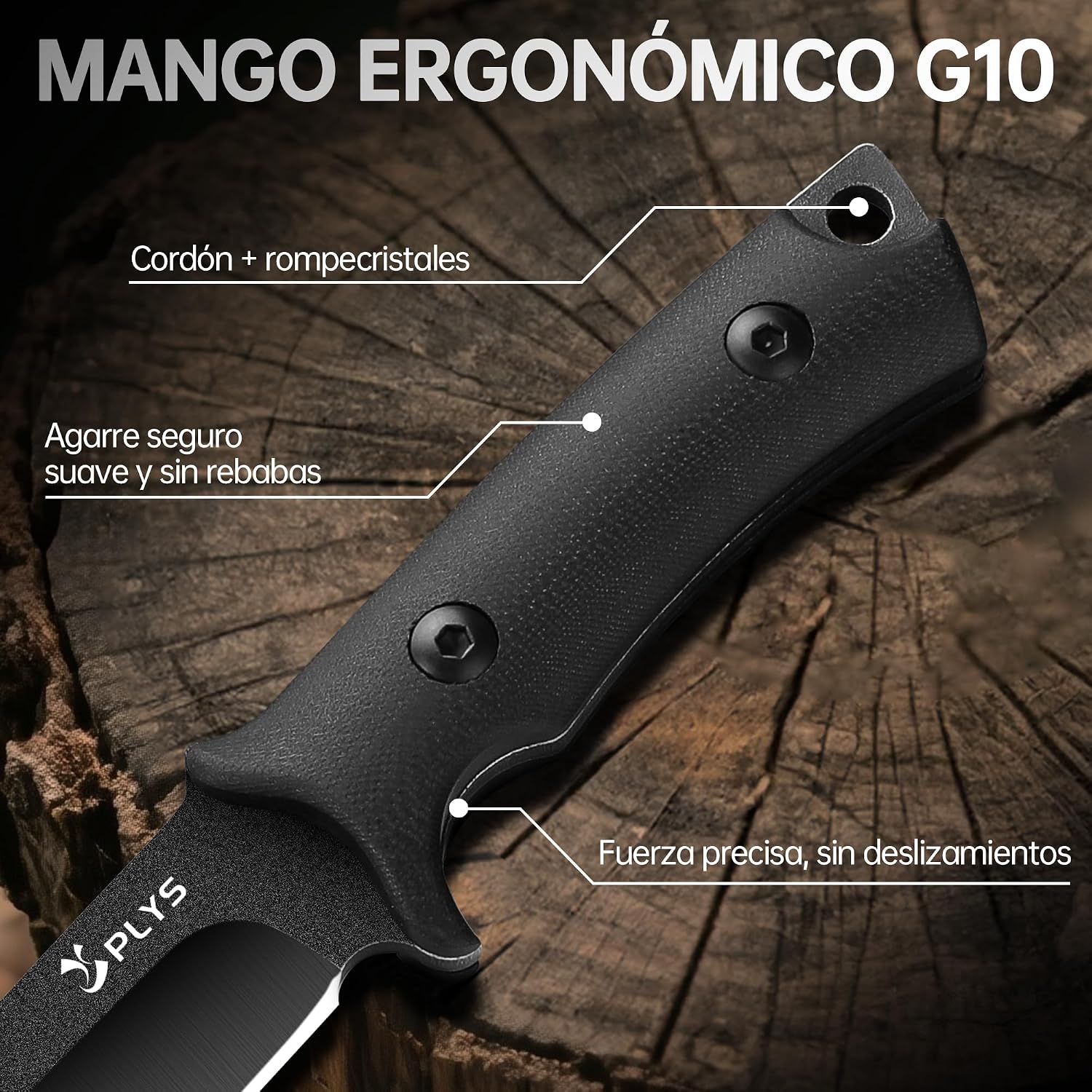 Thumbnail 3 de Plys Cuchillo de Supervivencia 10 cm Acero 440C
