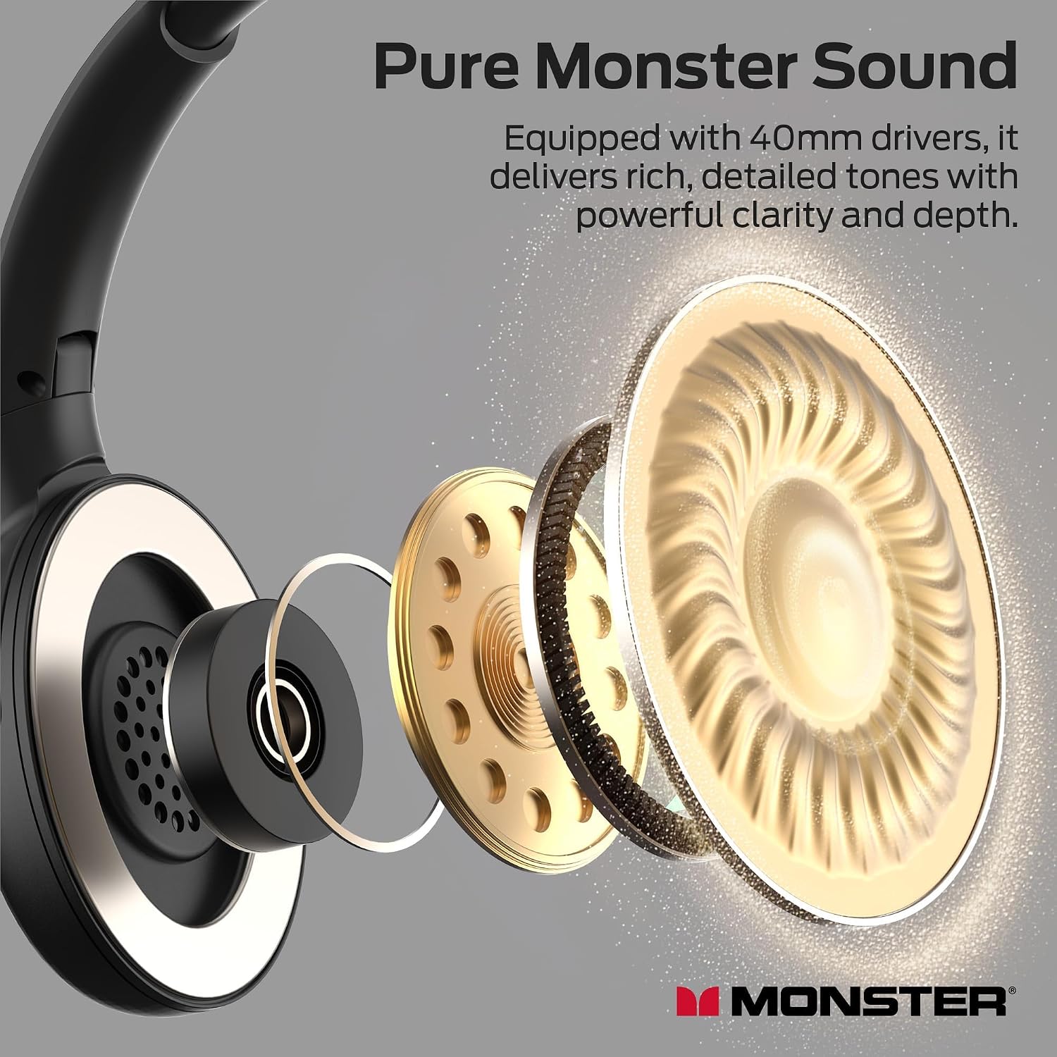 Detalle 2 de Monster TVlink 300 H20 Wireless TV Headphones with Transmitter Base
