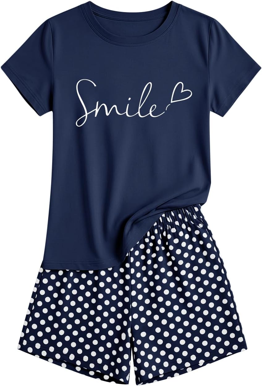 Thumbnail 6 de UMIPUBO Women's Summer Pyjamas Set: Soft Short Sleeve Top & Elasticated Shorts with Pockets