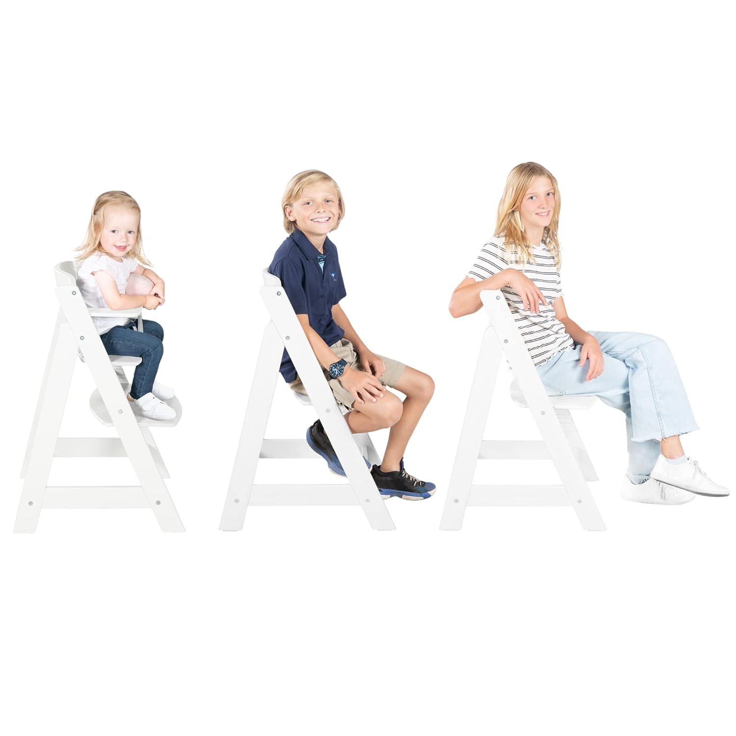 Thumbnail 3 de roba Babyhochstuhl Sit Up Flex – Mitwachsender Holzhochstuhl von 6 Monaten bis 70 kg, weiß
