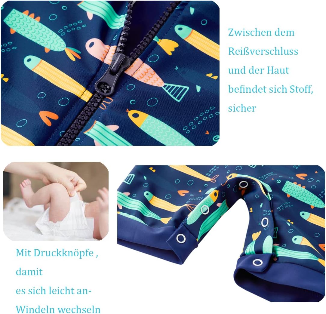 Thumbnail 4 de UMELOK Baby Badeanzug mit Sonnenhut UV-Schutz (UPF 50+)