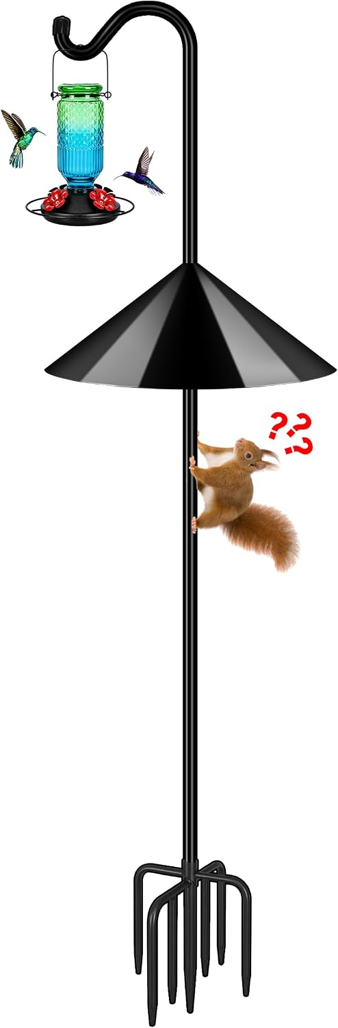 Detalle de FEED GARDEN LX-7MYGSSZ-108IN-1 Bird Feeder Pole with Baffle and 7-Prong Base