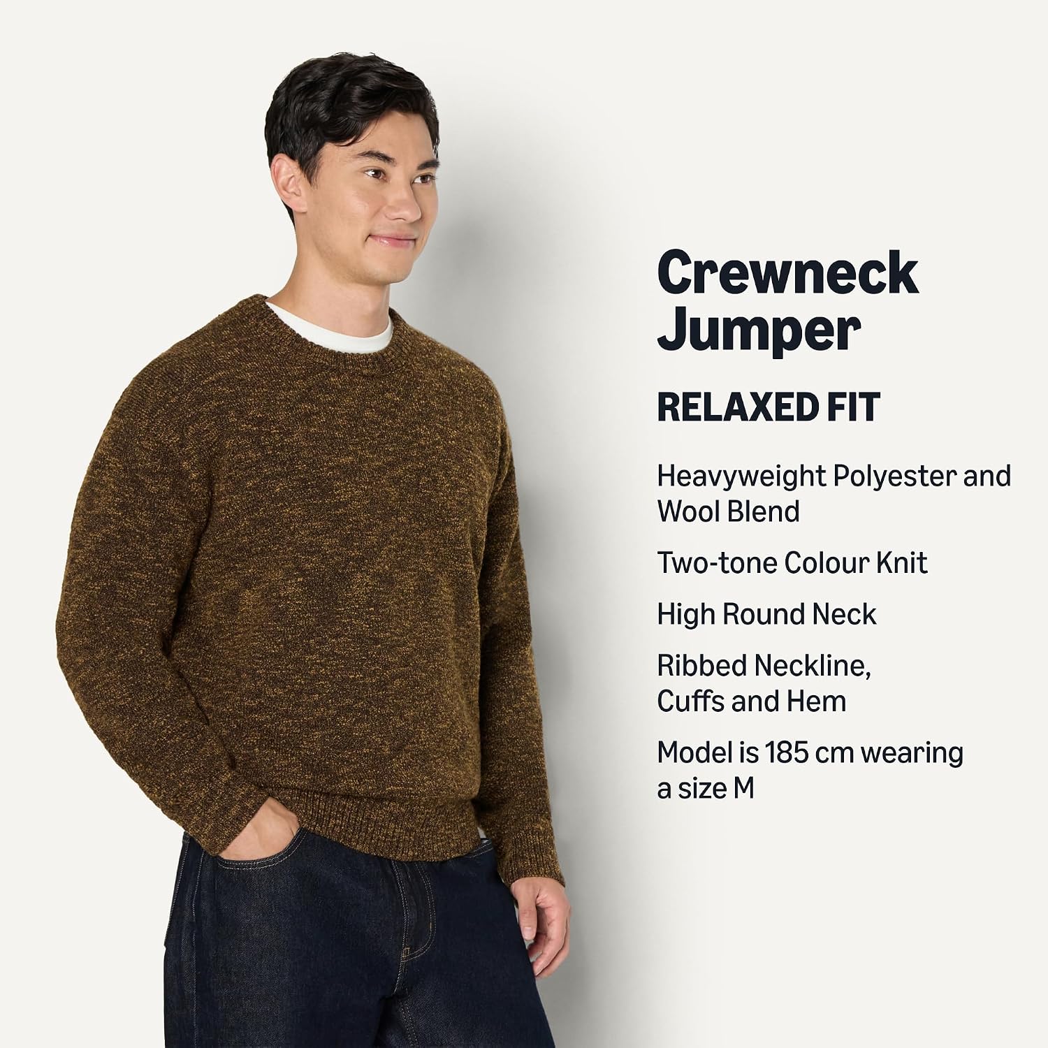 Detalle 2 de Amazon Essentials Relaxed-Fit Heavyweight Jumper