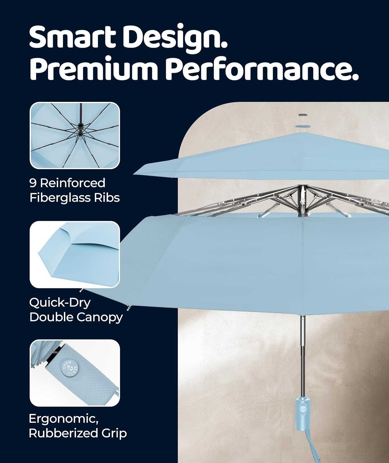 Detalle de Repel Travel Umbrella, 11.5-Inch