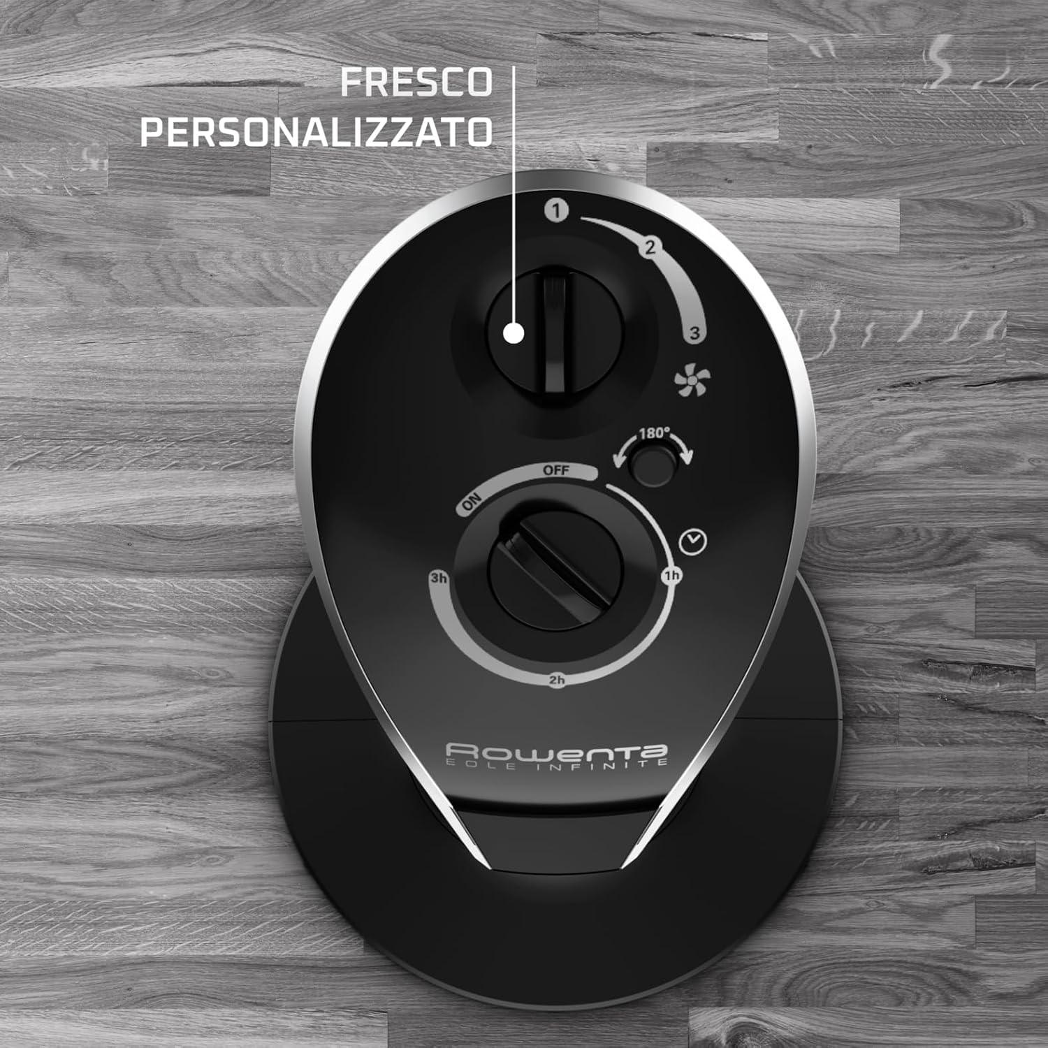 Detalle de Rowenta Eole Infinite: ventilatore a torre potente e silenzioso, 180° di oscillazione