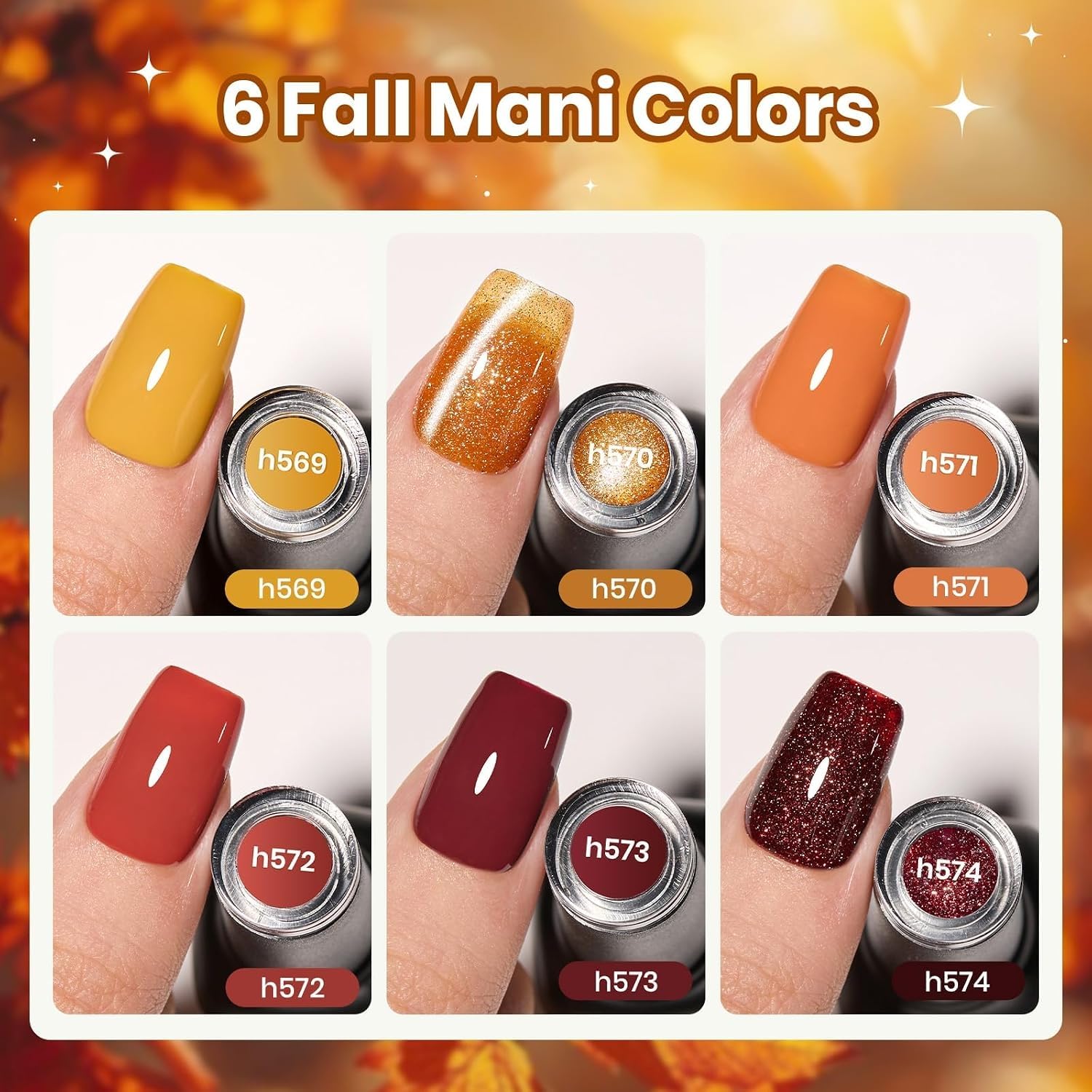 Detalle de Beetles Gel Polish Set, 6 Colors