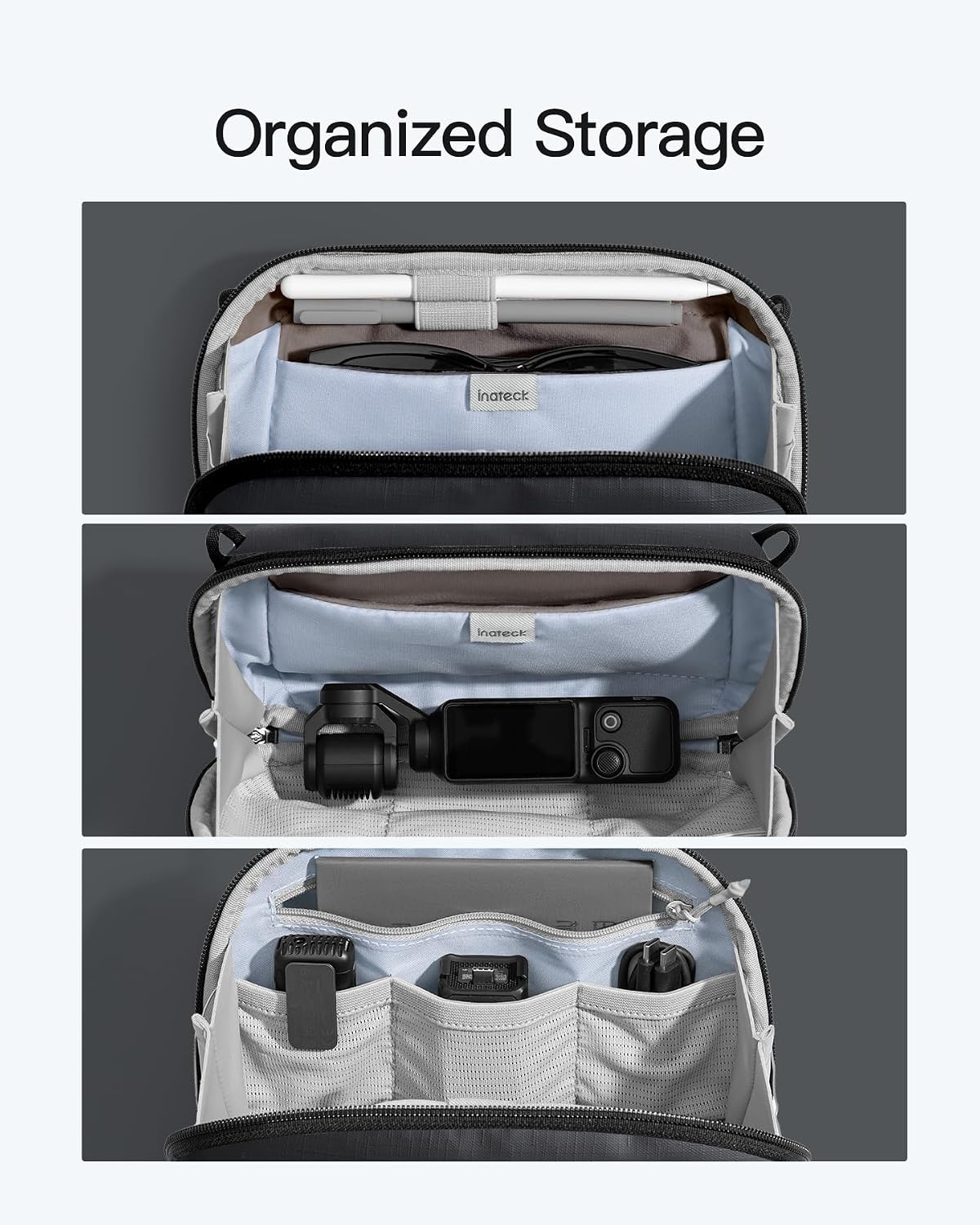 Detalle de Portable electronics organiser with 2L capacity
