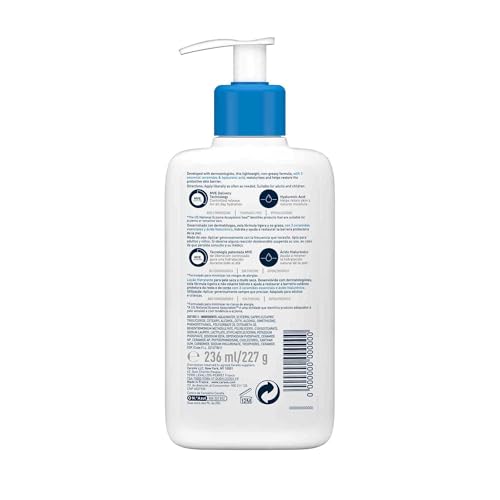 Detalle de CeraVe Loción Hidratante para Piel Seca a Muy Seca – Ceramidas Esenciales y Ácido Hialurónico