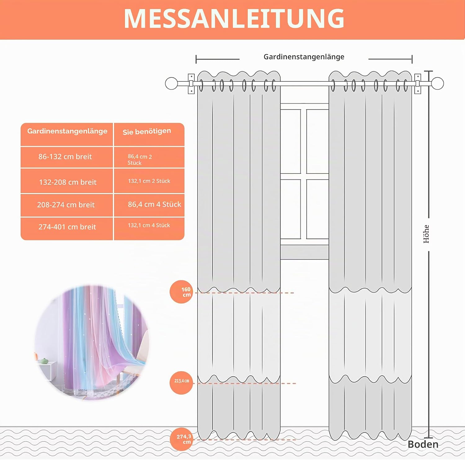 Detalle 2 de XiDi Vorhänge Kinderzimmer 132 × 183 cm (2 Paneele) mit Sternen-Licht- und Schatteneffekt