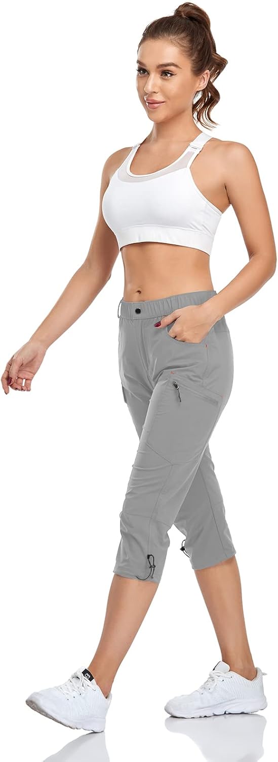 Thumbnail 2 de GymBrave Wanderhose Damen 3/4 Trekkinghose Stretch – UPF 50, Reißverschlusstaschen, schnell trocknend