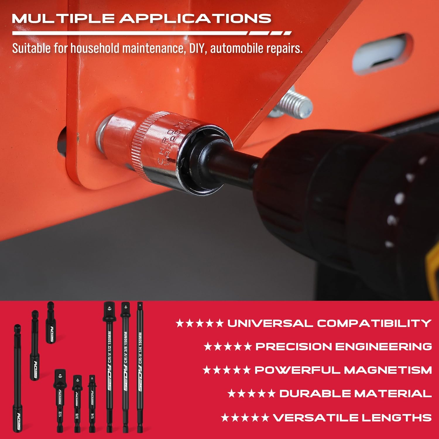 Thumbnail 5 de Impact Socket Adapter Set 9-Piece