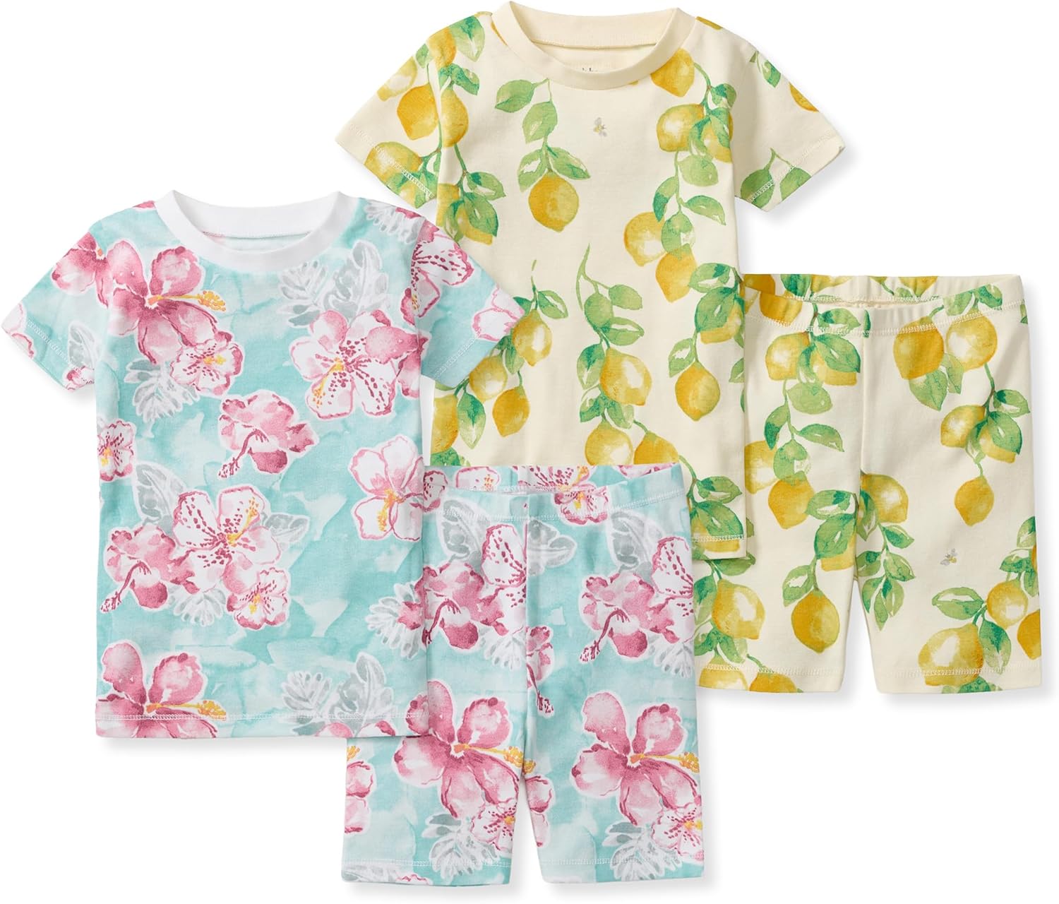 Detalle de Burt's Bees Baby 2-Piece Organic Cotton Pajama Set (Short Sleeve Tee + Shorts)