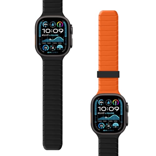 Thumbnail 1 de Sixmoat Correa reversibles para Apple Watch 🧡Negro-Naranja