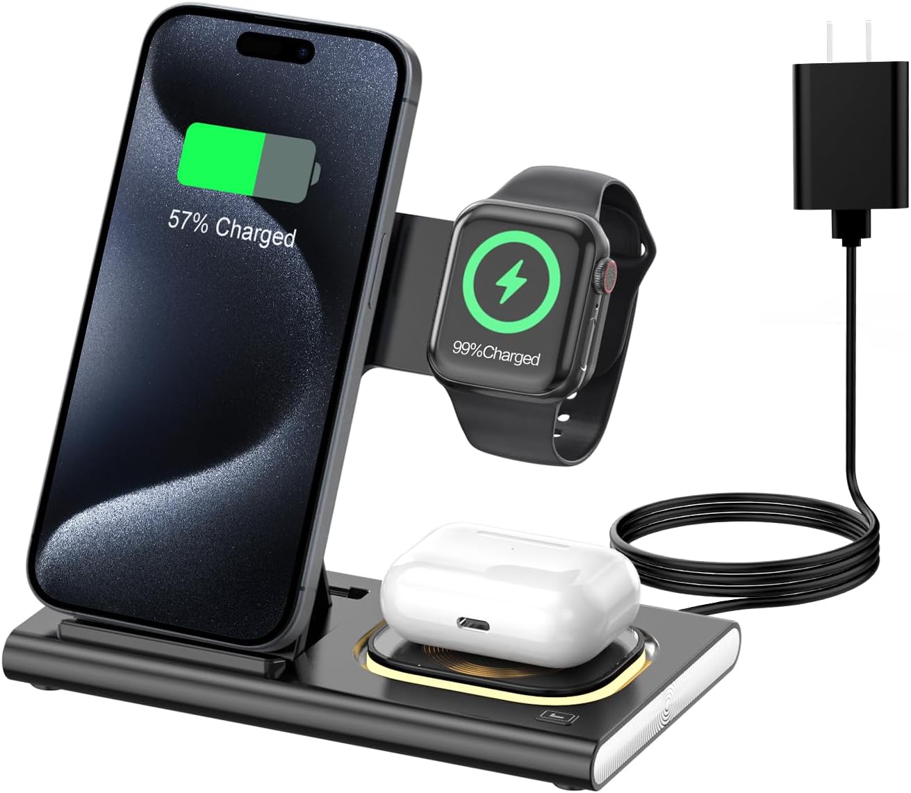 Detalle de iPhone 17 3-in-1 Wireless Charging Station